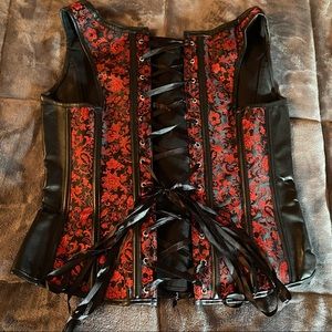 Red & Black Cosplay Corset
